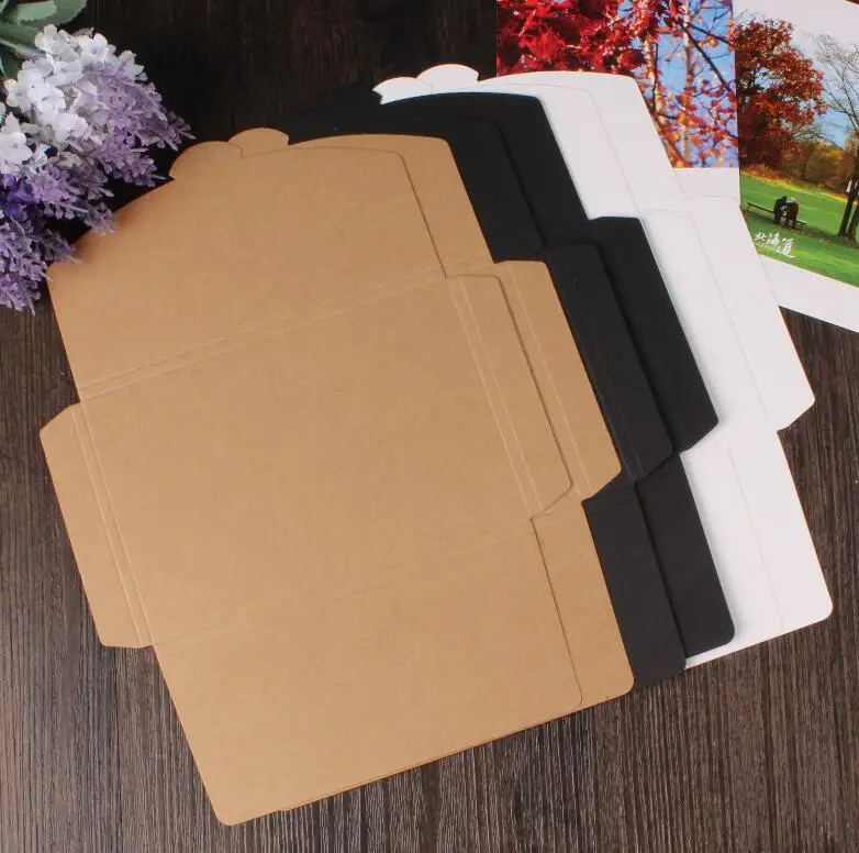 

15.5*10.7*0.9CM Kraft Paper Envelope Party Invitation Card Letter Stationery Packaging Bag Gift Greeting Card Postcard Photo Box