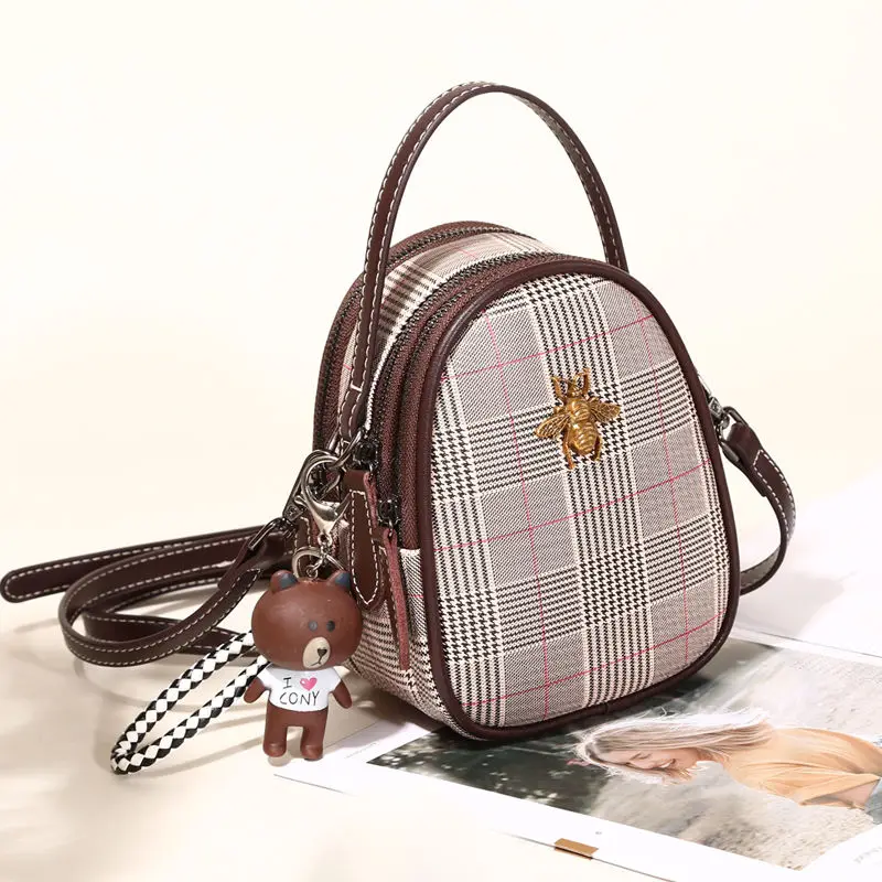 

Youbroer New Fashion Mini Satchel Bag with Leather Shoulder Backpack Women Small Backpack