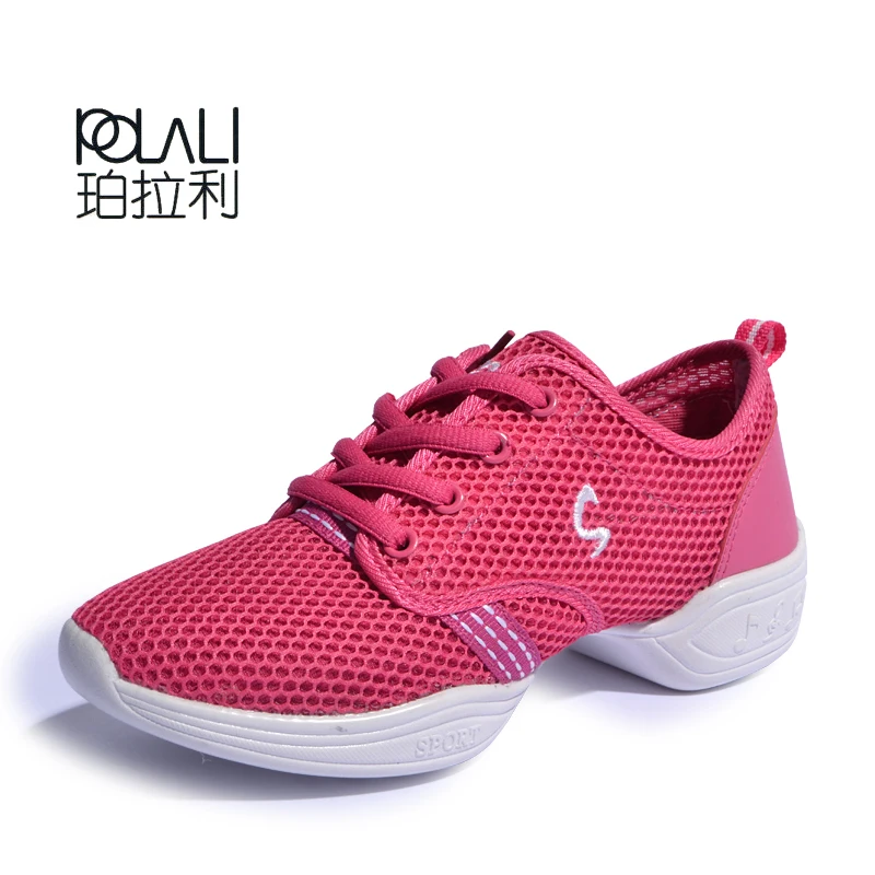 POLALI/размер 42; современные детские женские дышащие туфли для фитнеса; мужские мягкие танцевальные кроссовки; обувь для занятий джазовым танцом для мальчиков и девочек