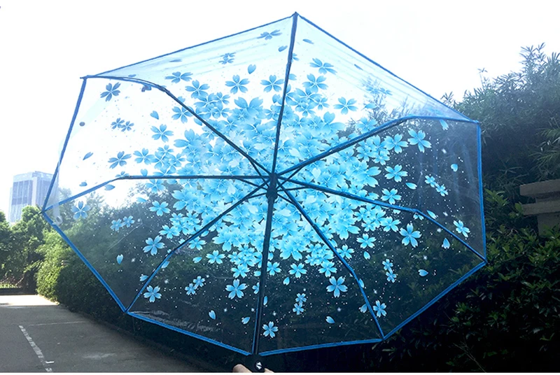 Folding a small fresh umbrella22