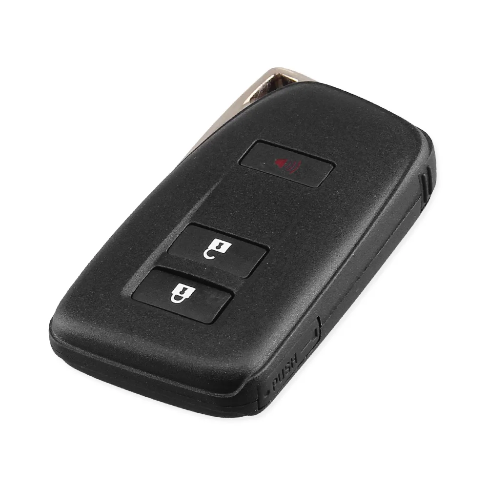 3 Кнопки KEYYOU для Lexus LEXUS ES350 RX v-образной КРЕПЕЖНОЙ ПЛАСТИНОЙ LS GX усилительный насос Замена 2/3/4 кнопки дистанционного ключа автомобиля Fob чехол Shell с пустые смарт-ключ - Количество кнопок: 3 Кнопки