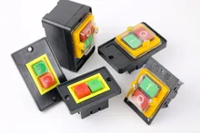 Em fora do interruptor de botão à prova de água à prova de água pushbutton impermeável para máquina de corte interruptor de broca de banco motor plástico