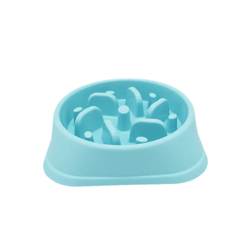 Portable Plastic Pets Bowl Food Water Feeding Slow Travel Anti-choke Bowl Dish for Dogs Cat Water Feeder Dish 40DC19 (13)