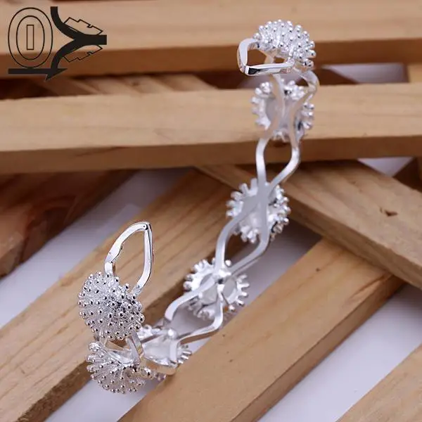 

Top Quality Wholesale Silver Plated Bangle,Wedding Jewelry Accessories,Europe Opening Fireworks Fashion Bangles Bracelet