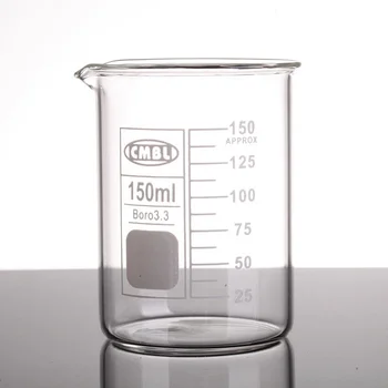 

150ml Glass Beaker 3.3 Borosilicate Glass Lab Glassware Low Form Clear And Thick Welcome To Compare Other Sellers'