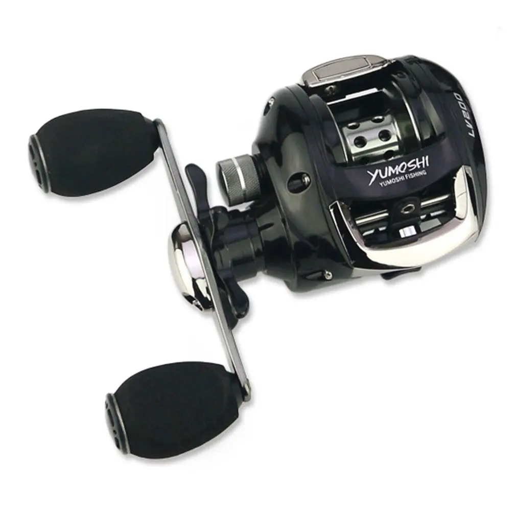 YUMOSHI Fishing Reels 12+1 Ball Bearings 6.2:1 Speed Ratio Baitcasting Fishing Reel with Magnet Brake System LV200 Water Drop YUMOSHI Fishing Reels 12+1 Ball Bearings 6.2:1 Speed Ratio Baitcasting Fishing Reel with Magnet Brake System LV200 Water Drop