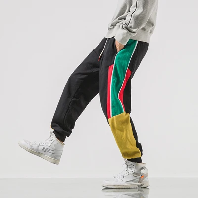 Черный FUODRAO Pantalones Hombre хип хоп Pantalon Homme повседневные штаны для мужчин джоггеры плюс размеры 5XL спортивные штаны K125 - Цвет: Черный
