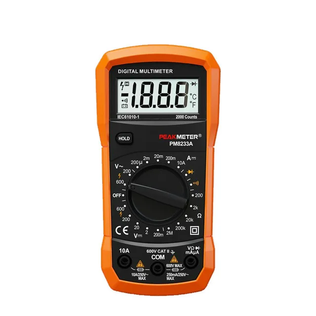 PM8233A digital multimeter hand held domestic voltage and current meter