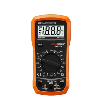 

PM8233A digital multimeter hand held domestic voltage and current meter