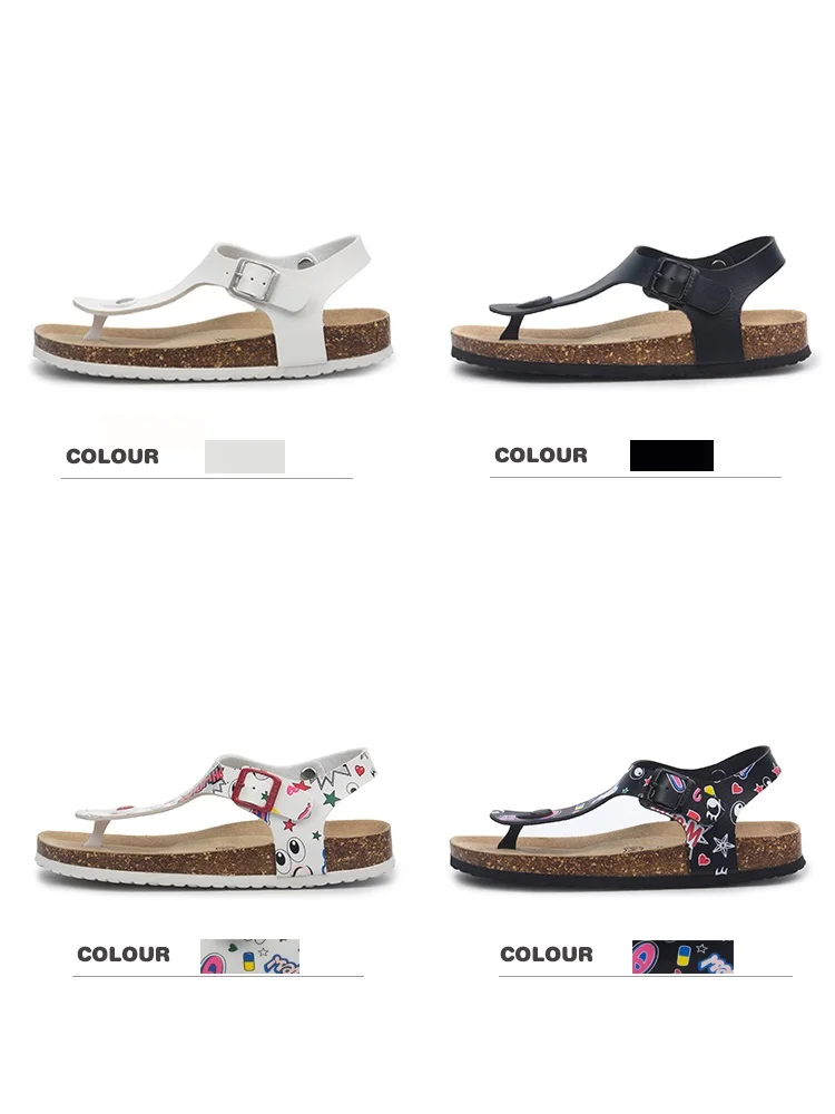 Горячая Распродажа Модные мужские пробковые сандалии 2019 новые влюбленные повседневные летние пляжные сандалии-гладиаторы с пряжкой на