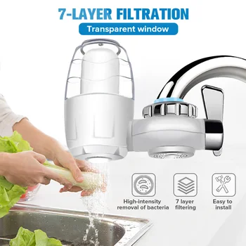 

7 Layer Filter Kitchen Faucet Water Purifier Water Filter Purification System Remove Rust Sediment Filtering Suspend