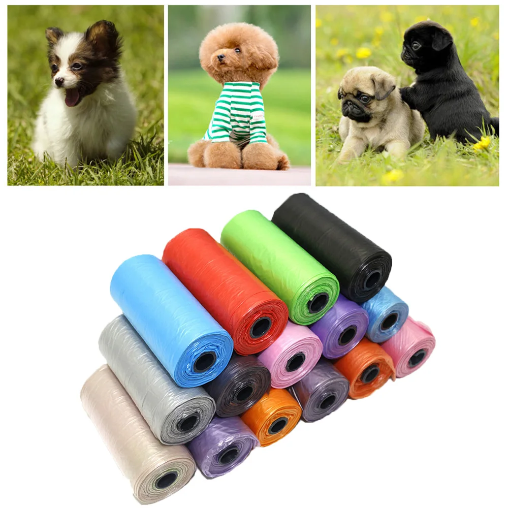 

15/30 Pcs Dog Poop Bag Trash Garbage Bags for Cat Pets Waste Refill Collection Bag Outdoor Home Cleaning Supplies