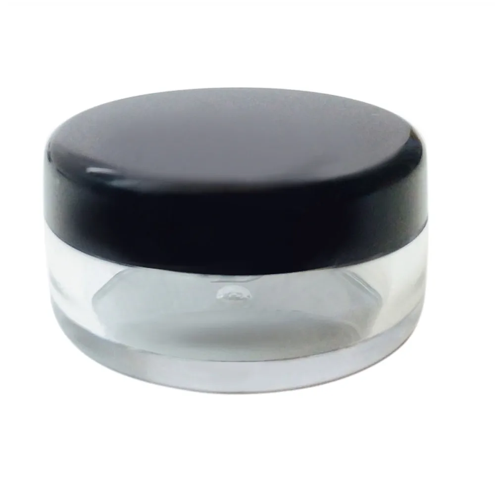 

Makeup Tool Cover 50Pcs 5g White Clear Cosmetic Empty Jar Pot Eyeshadow Makeup Cream Lip Balm Polystyrene Simple Jan28
