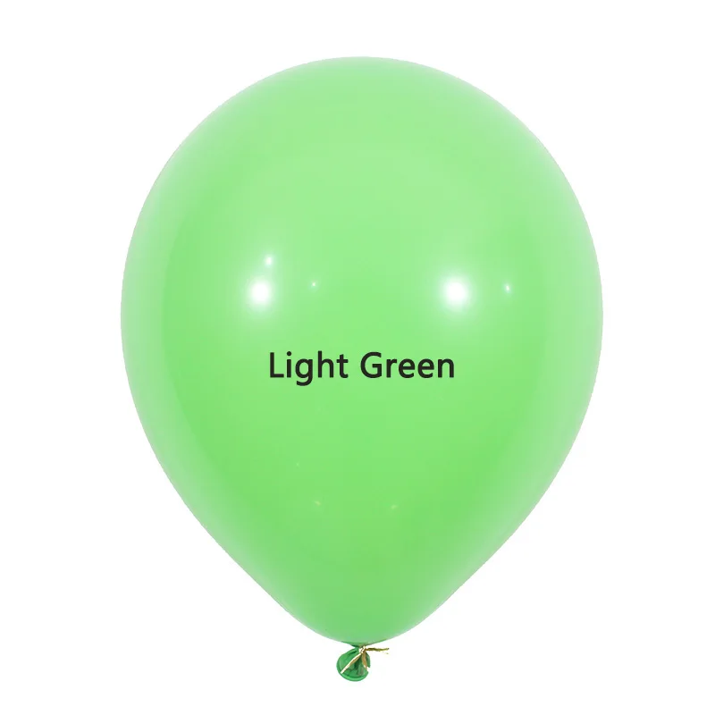 light green 10 шт./партия латексные шары/шары на день рождения/свадебные шары/юбилейные праздничные украшения 10 дюймовые стандартные матовые шары - Цвет: light green