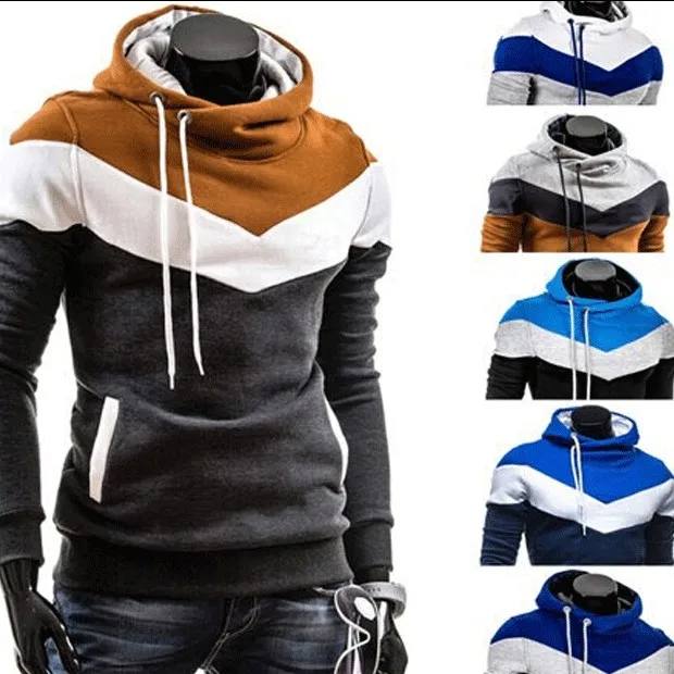 

2019 Nuovo Autunno Inverno Uomo Maglione Uomo Collo Alto di Colore Solido Casual Maglione degli uomini Slim Fit di Marca Lavorat