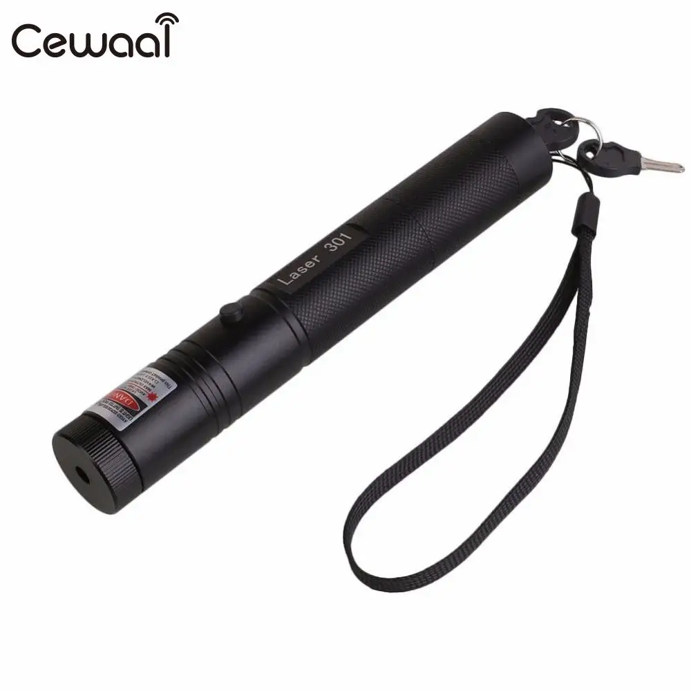 

Cewaal Red Laser Light Visible Beam Focus Laser Pointer Pen Torch 5mW 650nm Lazer Portable for 18650 battery