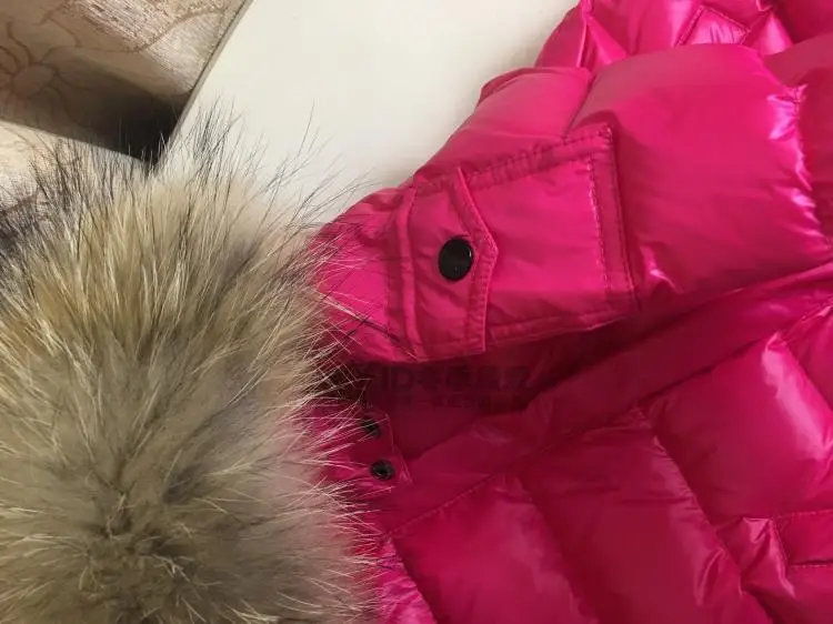 Детское зимнее пальто для русской зимы для детей от 0 до 10 лет длинная пуховая куртка теплая водонепроницаемая зимняя куртка с натуральным мехом для мальчиков и девочек, детская верхняя одежда, пальто, Z146
