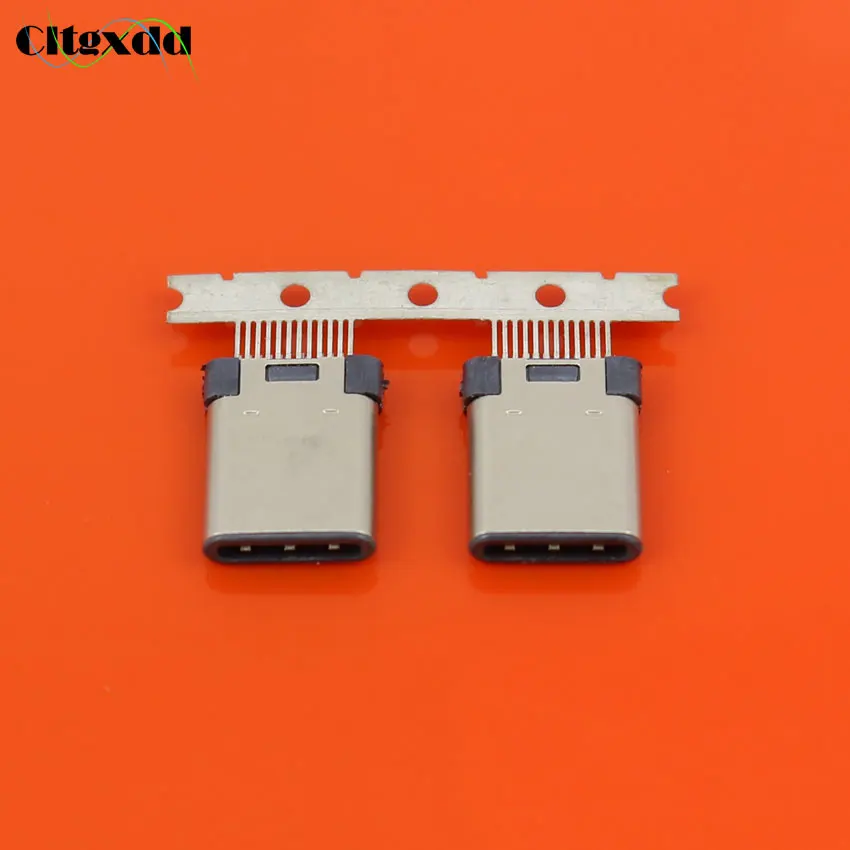 

cltgxdd N-377 1PCS 24pin USB-C USB 3.1 Type C Male & Female Plug & jack / Socket Connector SMT Welding Type