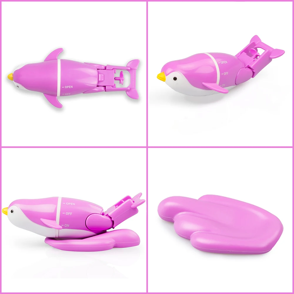Finger Rock креативный мультфильм Пингвин игрушки для ванной электронный плавательный Пингвин игрушки для ванной Развивающие игрушки для детей Рождественский подарок