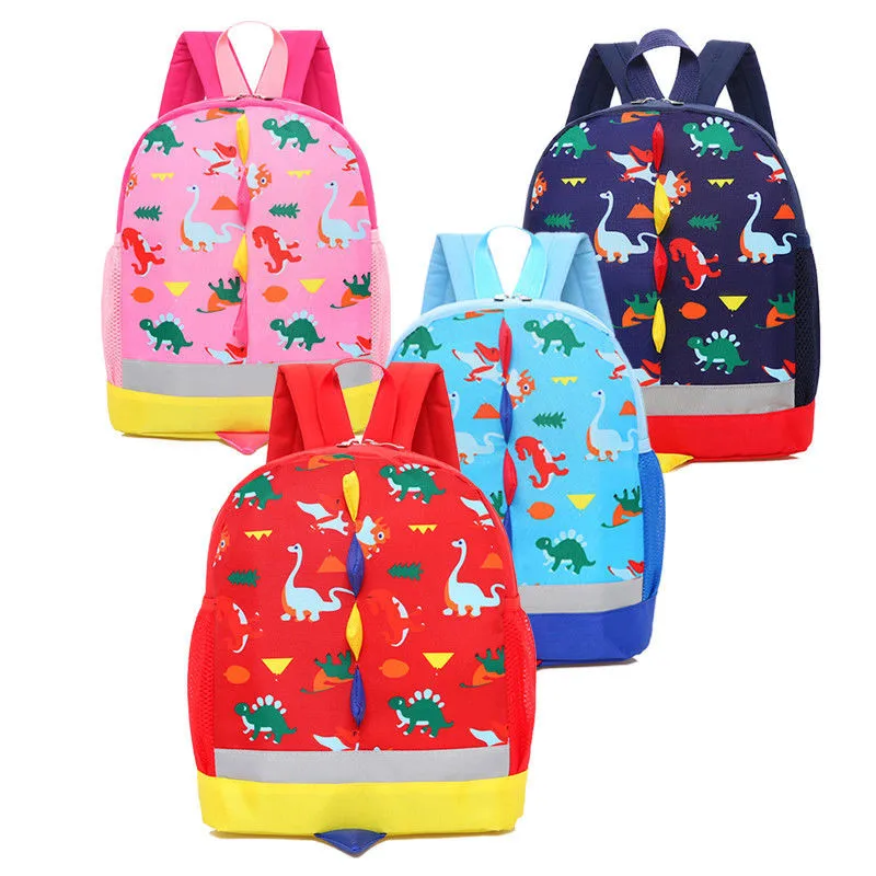 Cartoon Dinosaur Toddler Children Kids Boys Girl Backpack Schoolbag