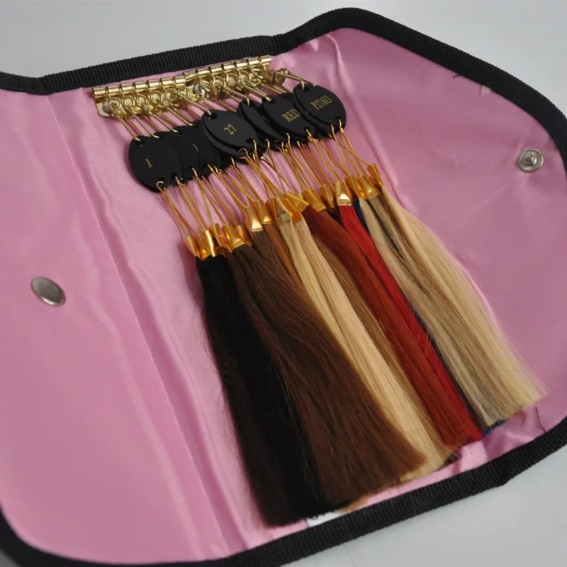 100% Remy Human Hair Color Rings Color Chart / Hair Extension Tools/Hair Accessory