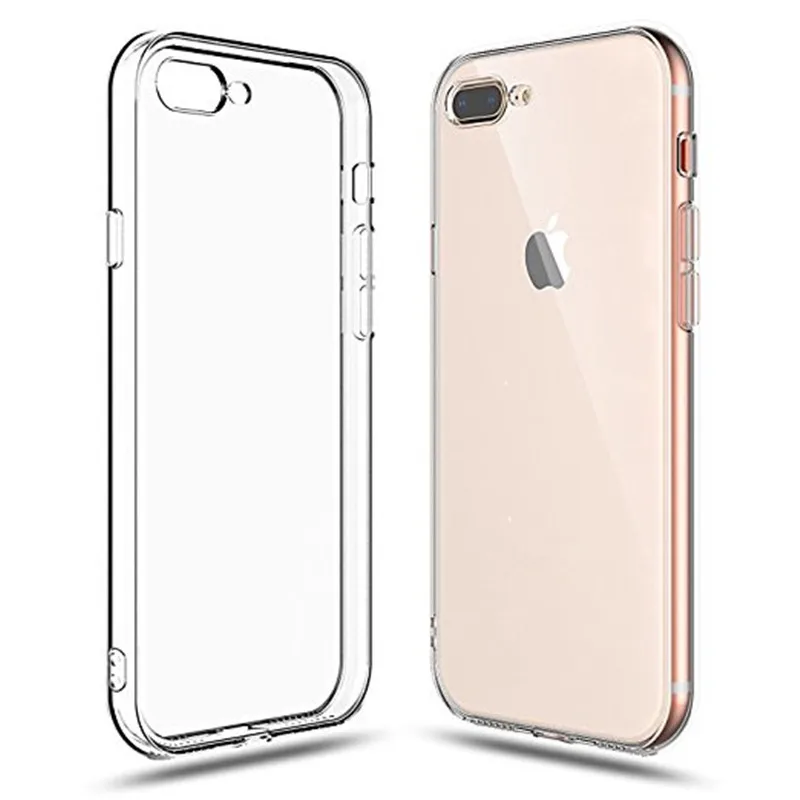 Для iPhone X 8 7 6s 6 плюс 5 5S SE 5c 4 4S ТПУ случае защитить Камера крышка кристалл прозрачный кремния ультра тонкий Shell