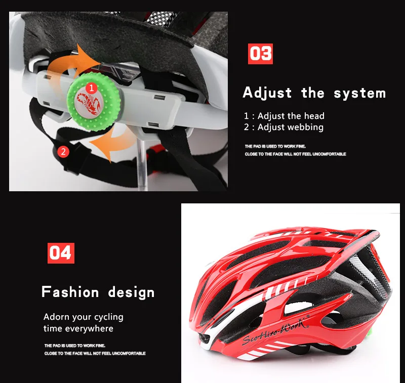 Cycling Helmet Integrally-molded Bicycle Helmet Road Mountain MTB Bike Ultra light Helmet With LED Lights Glasses Bike Equipment (13)