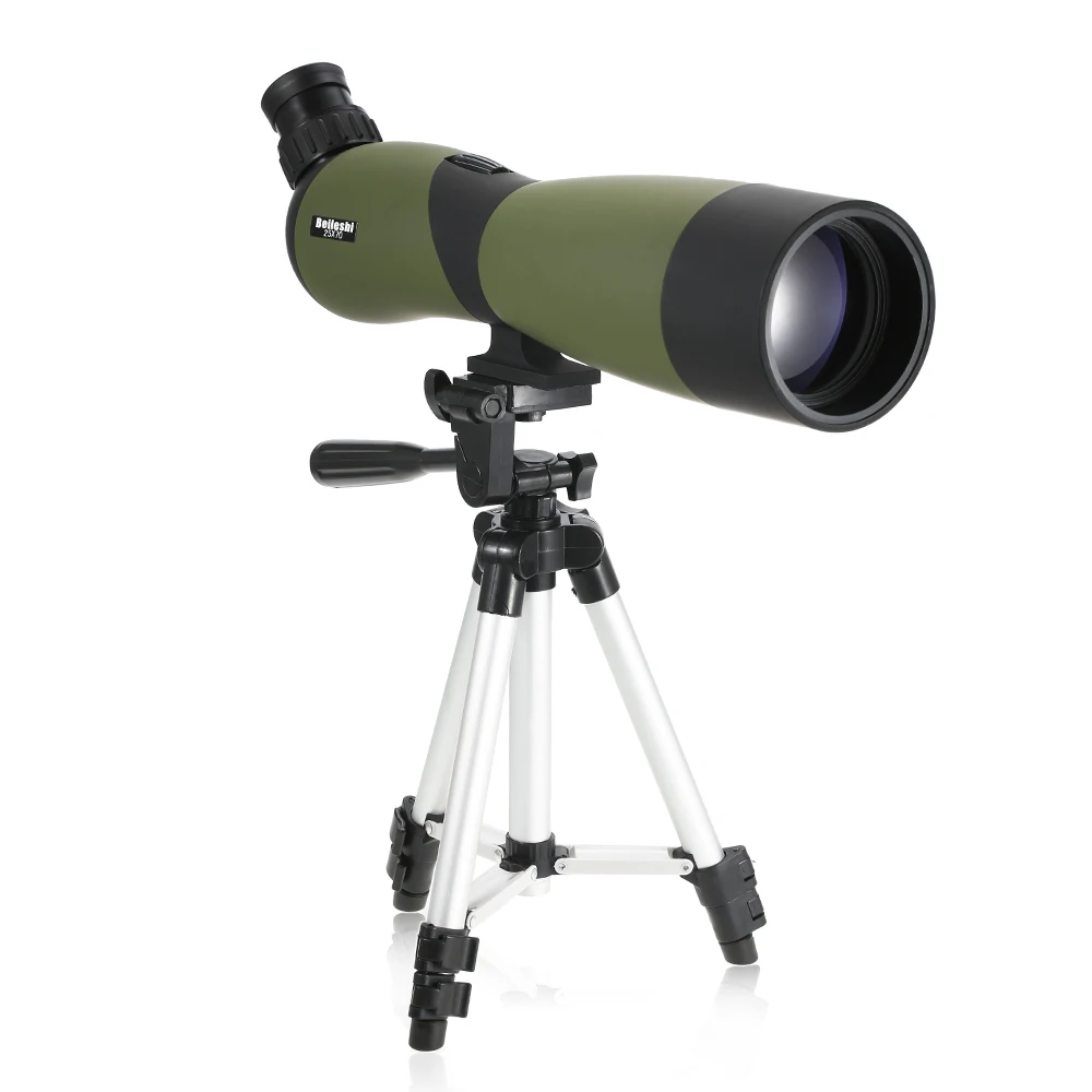 

Beileshi Telescope 20x70 Angled Spotting Scopes BaK4 Waterproof Fogproof Monocular Telescope Hunting Scope with Tripod Carry Bag
