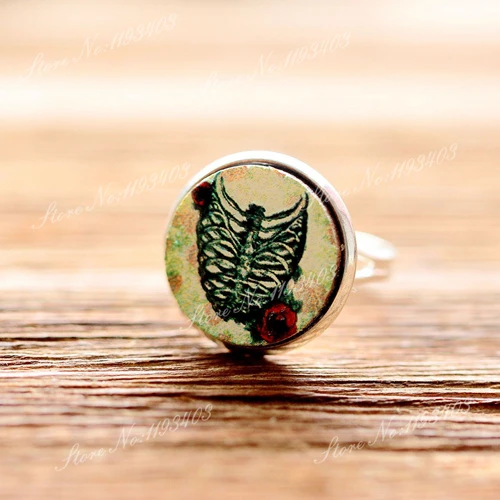 

Unique 3D Skeleton Embossed 16mm Round Coloured Drawing pattern Laser Cut wood Cabochon DIY for Rings, Earring,Brooch,Necklace