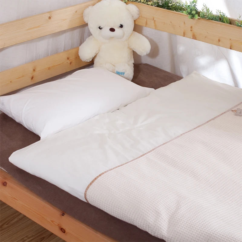 Nordic Baby Bedding Set Cotton Walf Checks Kids Sets In Crib Bed