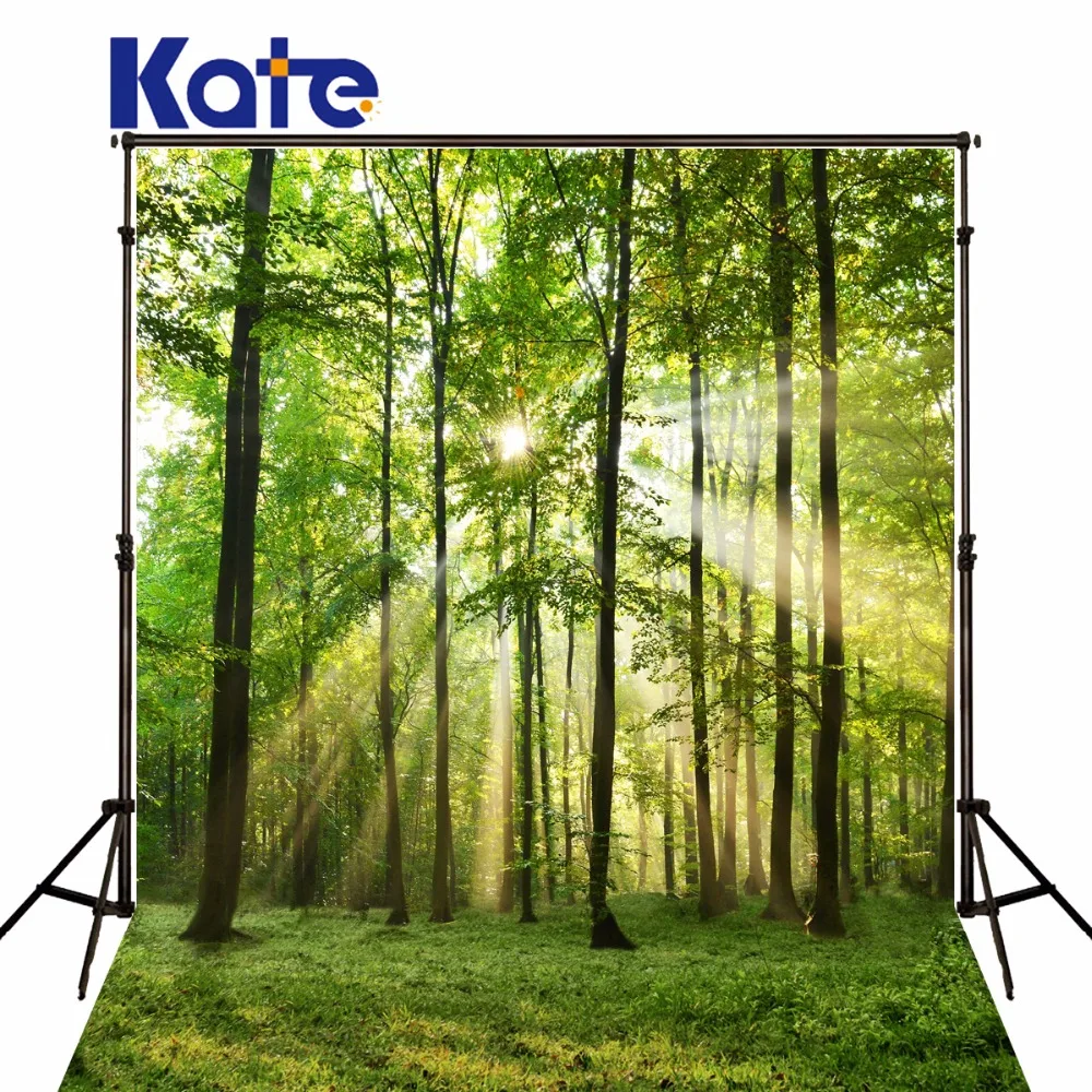 

Kate 5X7FT Spring Scenery Photography Backdrop Green Forest Studio Lights Photography Sunlight Photography Backdrops Children