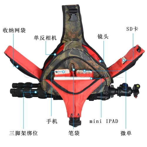 Caden Водонепроницаемый дорожный маленький DSLR наплечный мешок для камеры с дождевиком треугольник слинг сумка для sony Nikon Canon Цифровая камера K2