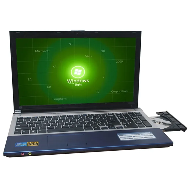 8 ГБ Оперативная память + 30 ГБ SSD и 320 ГБ HDD Intel Core i7 процессор ноутбуки 15,6 "1920x 1080P HD ноутбук с Windows 10 с DVD-RW для Office для дома