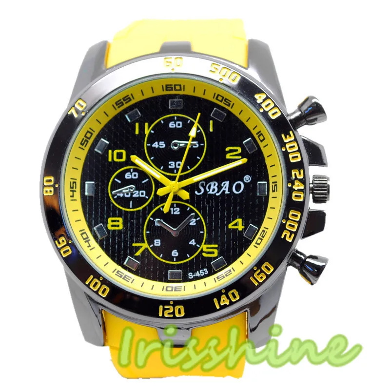 Irisshine #7024 Watch Stainless Steel Luxury Sport Analog Quartz Modern Men Fashion Wrist Watch relogio masculino