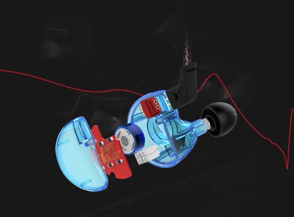 5 приводных металлических проводных наушников KZ ZS10 4BA с 1 динамическим гибридным наушником-вкладышем HIFI DJ спортивные наушники для бега