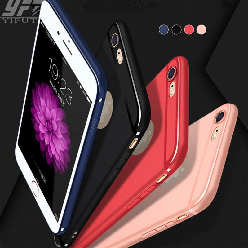 

YIFUTE For iPhone 7 Case X 5 5s SE 7 8 6 6s Plus Silicone Case for iPhone 6 Case Cover Luxury Soft Slim Candy Color TPU Cases