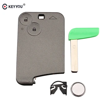 

KEYYOU 2 Buttons 433Mhz Smart Key Card For Renault Laguna Espace Vel-Satis PCF7947 ID46 Chip Remote Car Key Keyless Entry Key