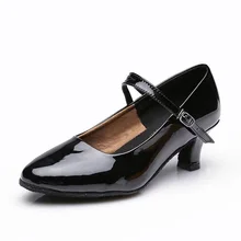 Для женщин Костюмы для бальных танцев Танцы квадратный Танцы Обувь современного танца мягкая подошва танцевальная обувь из PU искусственной кожи 5 см и 7 см каблук
