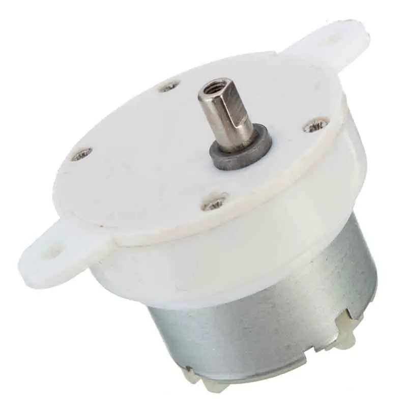 DC 12V High Torque Gear Motor Cylinder Electric Micro Motor Gearbox Slow Down Mute 3 RPM