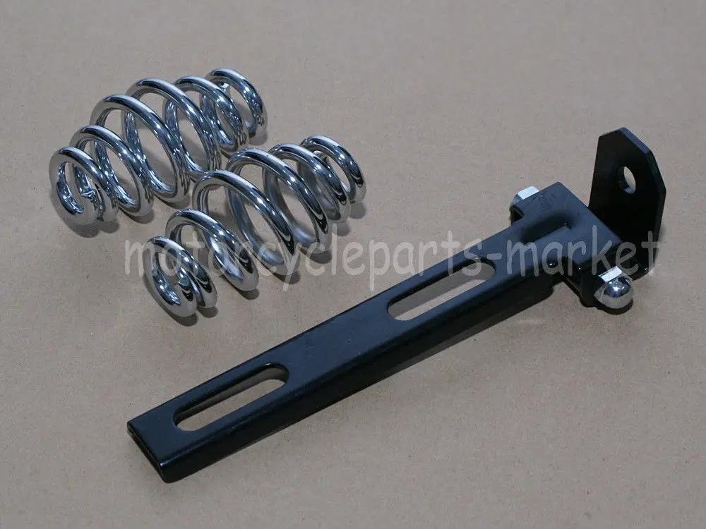 Motorcycle 3 Inch Solo Seat Springs Mounting Kit Bracket w/ 3" Barrel