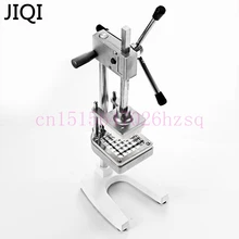 JIQI нержавеющая сталь для дома фри фрезы картофельные чипы полосы овощерезка машина для резки измельчитель с 3 лезвиями