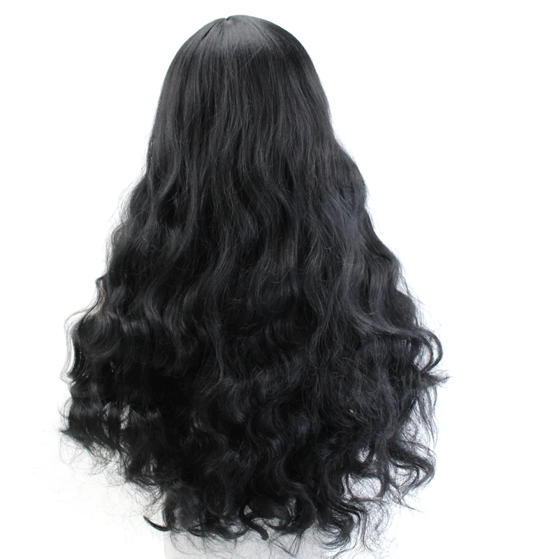 JOY& BEAUTY, длинный волнистый парик, черный, синий, коричневый, золотой, серый, синтетический парик, термостойкие волокнистые волосы для женщин, 26 дюймов