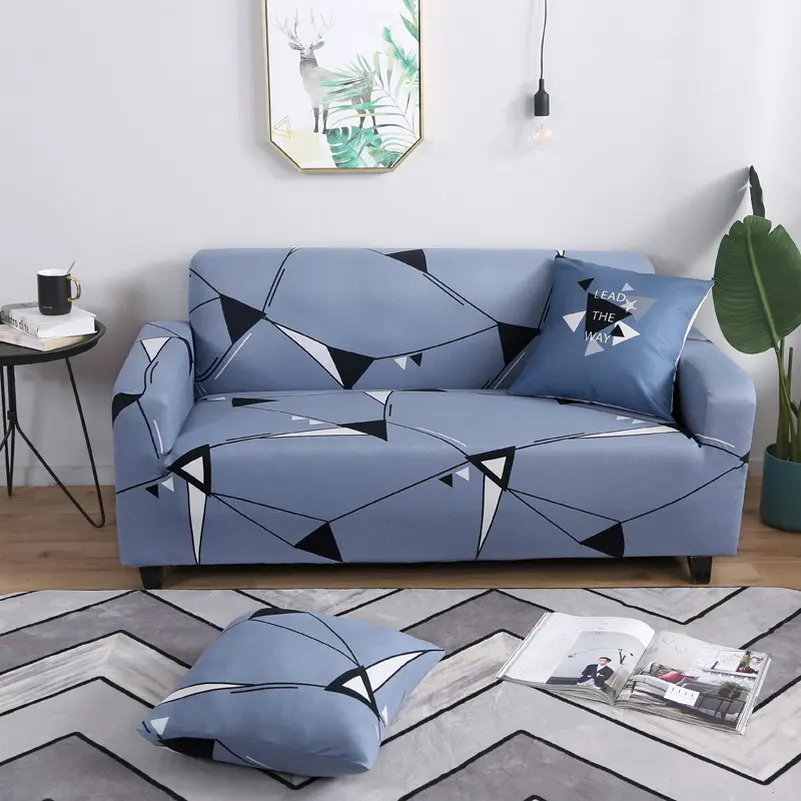 Современным принтом секционная Чехлы эластичный стрейч чехлов полиэстер подходит для всех чехол для дивана мебель протектор 1/2/3/4-seater - Цвет: Color 9