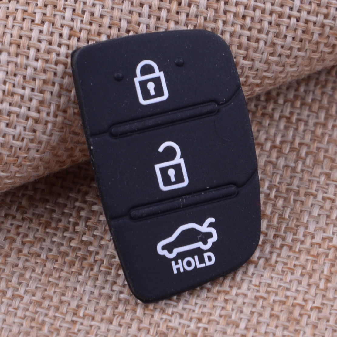 

CITALL 3 Buttons Silicone Remote Key Button Pad Protector Shell Fob Fit for Hyundai Tucson Santa fe Creta Elantra I20 2013-2019
