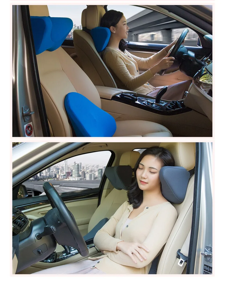 LOEN U форма пены памяти подушка для автомобильных путешествий подушки для шеи, чтобы облегчить усталость авто подголовник поясничного Поддержка автомобиля офис