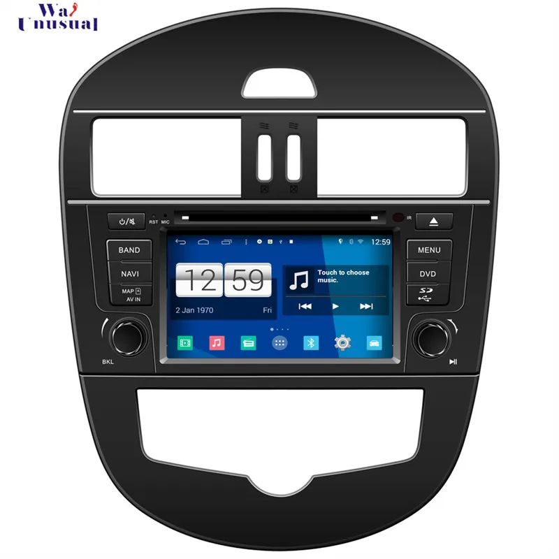 Wanusual 2017 автомобиль-Стайлинг 7 ''Android 4.4.4 автомобиля Радио плеер для Nissan Tiida 2012 GPS навигации с WI-FI BT 3G 1024*600 Географические карты