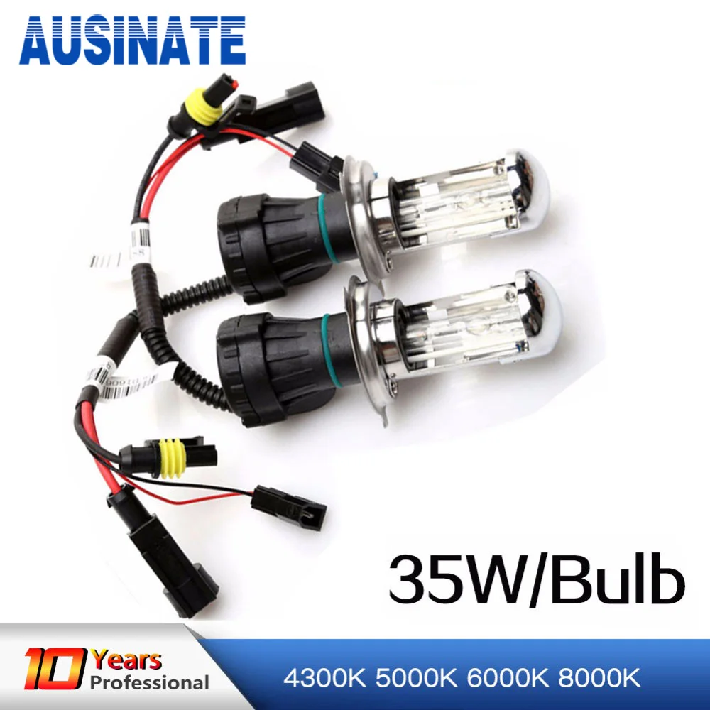 - 2 Year Warranty 1 Pair HID-Warehouse HID Xenon Replacement Bulbs H4 // 9003 30000K Deep Blue