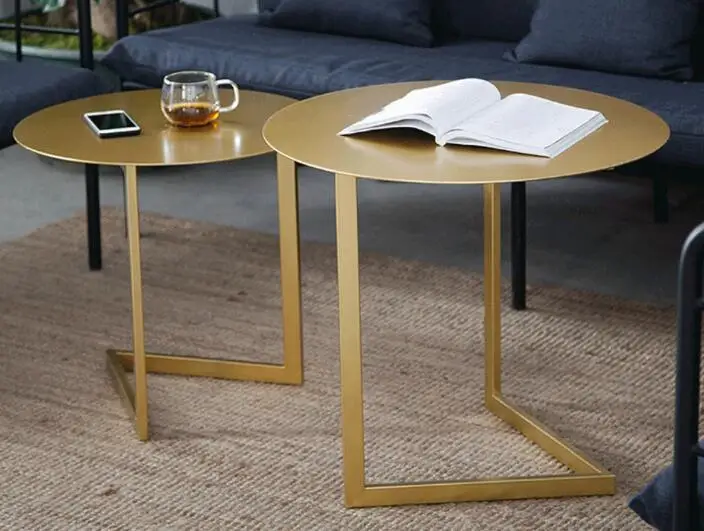 50*45cm Creative Round Coffee Table Iron Tea table Side table