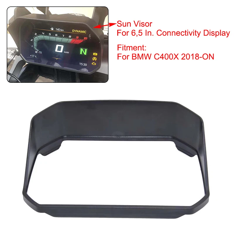 

For BMW C400X Sun Visor Speedometer Tachometer Display Cover Shield ABS Plastic Instrument Hat For BMW 2018 2019 C400X C 400 X