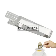 200 шт./партия, зажим для чайных пакетиков из нержавеющей стали, держатель для чайных пакетиков, соковыжималка, жаростойкий Tong LX1246